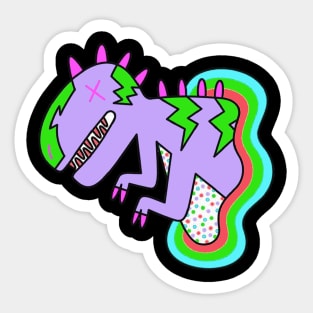 Kids Dino  Colorful  Art Sticker